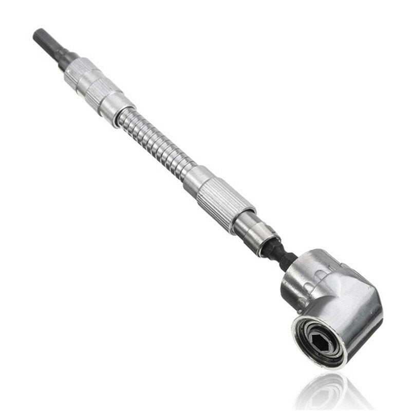 105 1/4 Inch Hex Shank Drill Bit Angle Driver With Flexible Screwdriver Extension Bit Holder