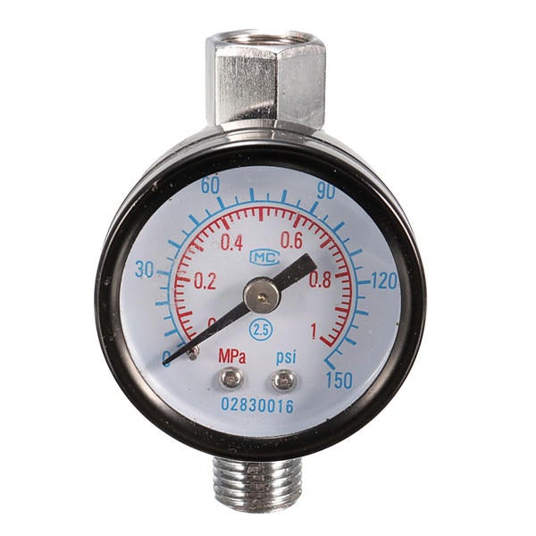 1/4 Inch Air Spray Gun Pressure Gauge Air Regulator