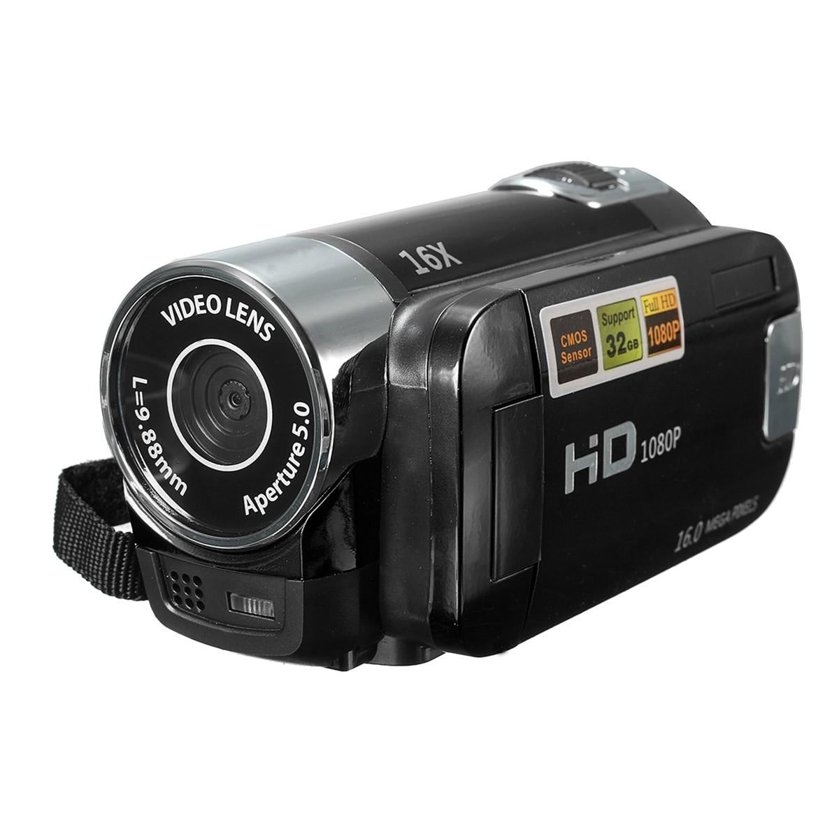 HD Digital Video Camcorder 16MP 1080P DV Camera with 2.7 Inch LCD Screen