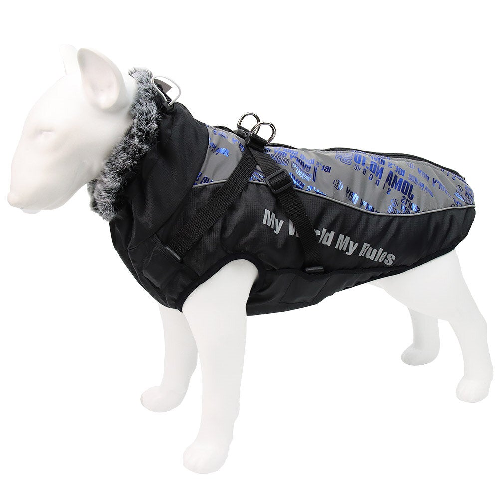 Windproof Warm Dog Clothes Reflective Design Close-fitting Upgrade PVC Material Multi Colors Size Is Optional