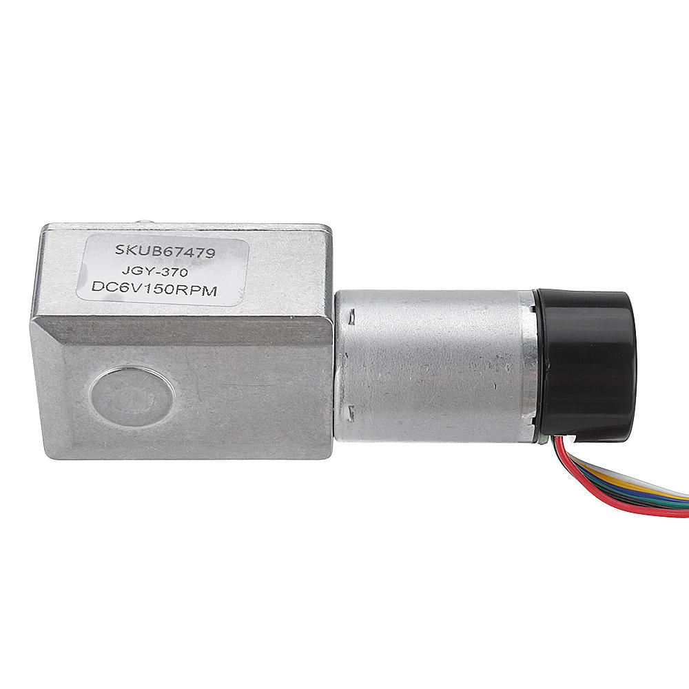 DC 6V Reduction Gear Turbine Motor Worm Self-locking Encoder Motor Signal Feedback