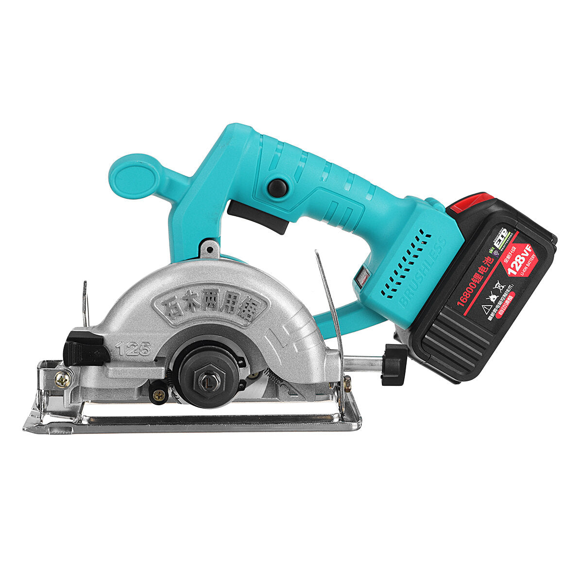 1000W 16800MA Electric Circular Saw 125mm Blade Cordless Circular Saw Angle Adjustable for Woodworking Tools