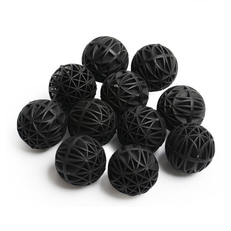 100 pcs 16mm Aquarium Bio Balls Filter Media Wet/Dry Koi Fish Tank Pond