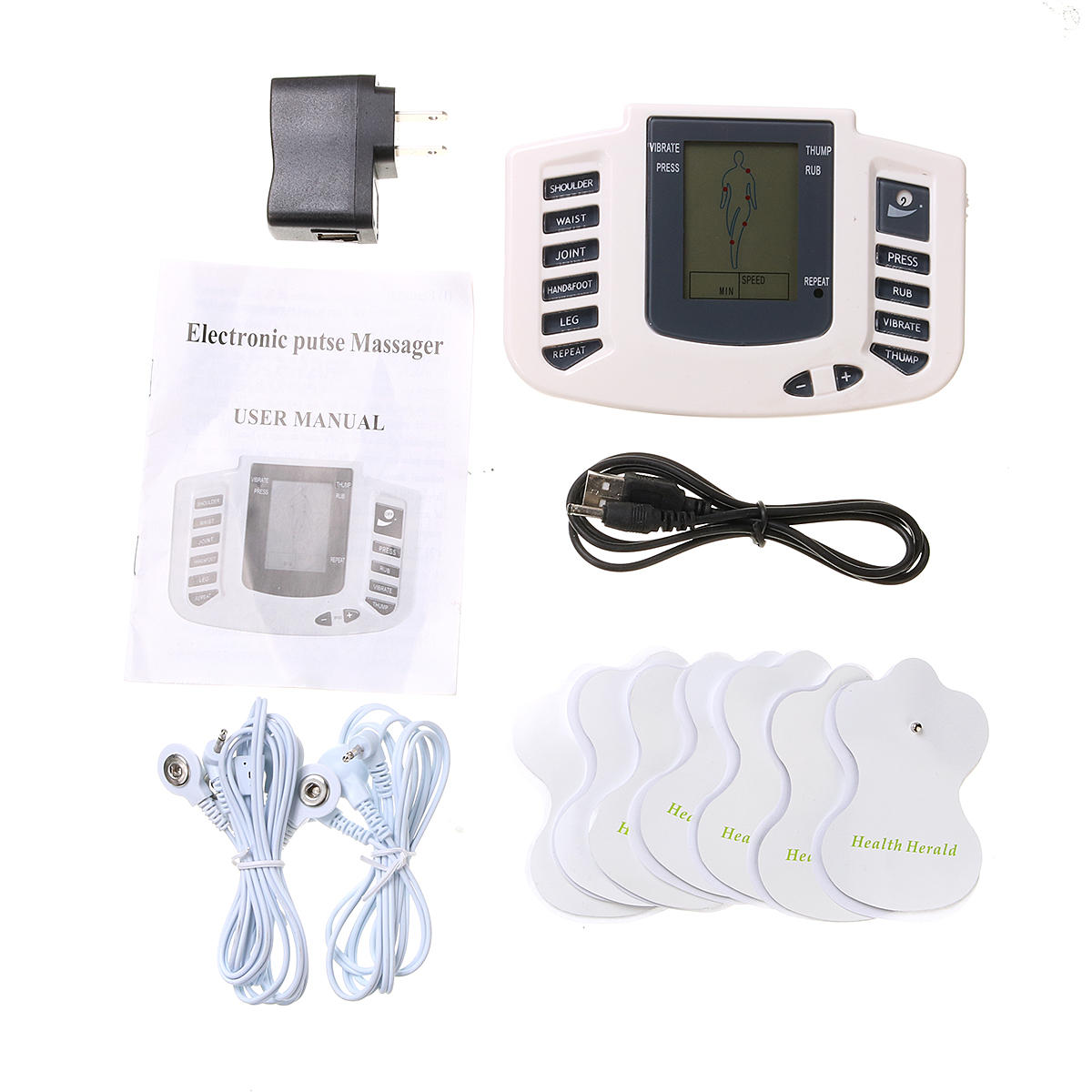 Digital Electronic Pulse Massager Physiotherapy Tools Instrument Meridian Acupuncture