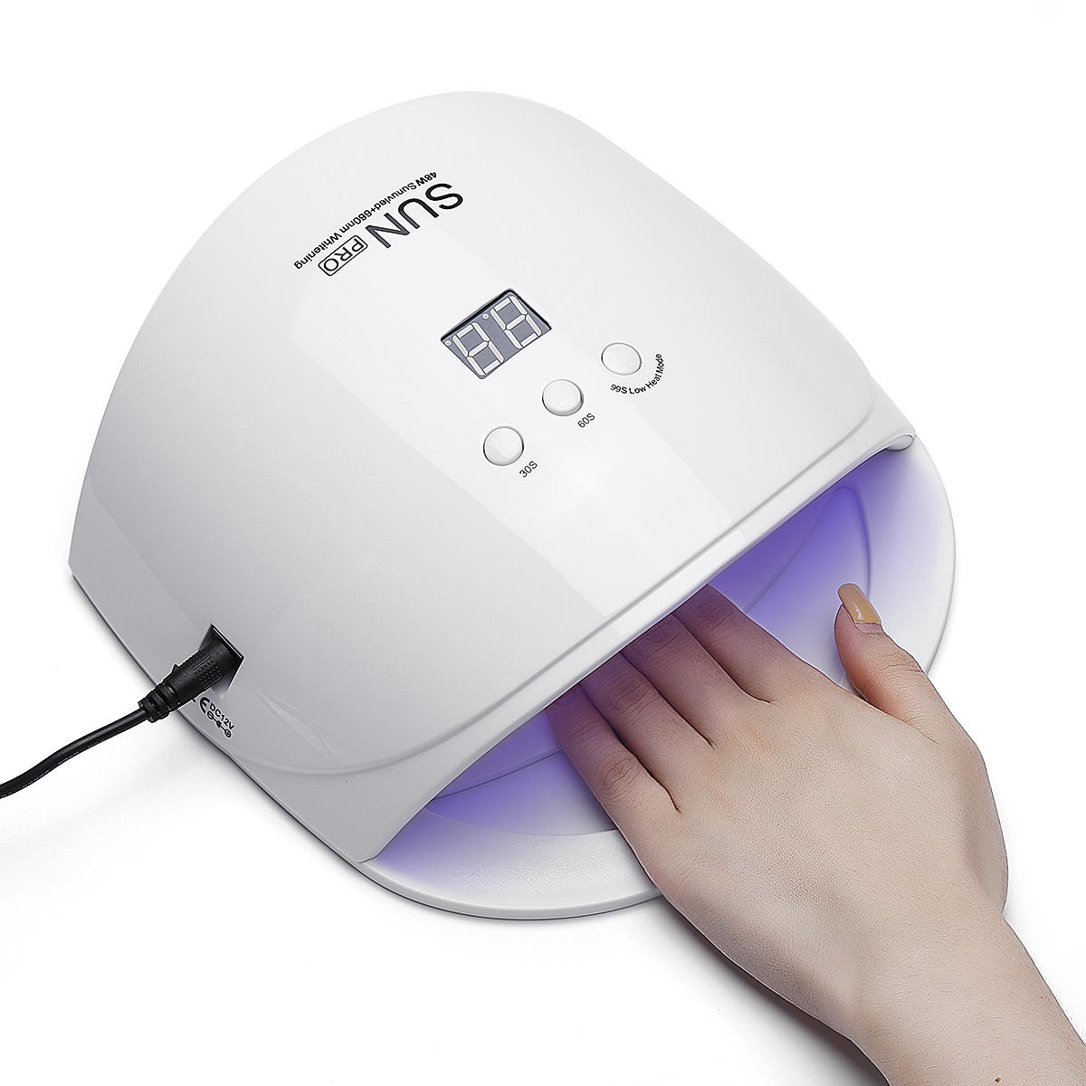 48W LED Nail Light UV Nail Lamp Art Dryer Machine Curing Gel Timing Sun Baking Glue Tool