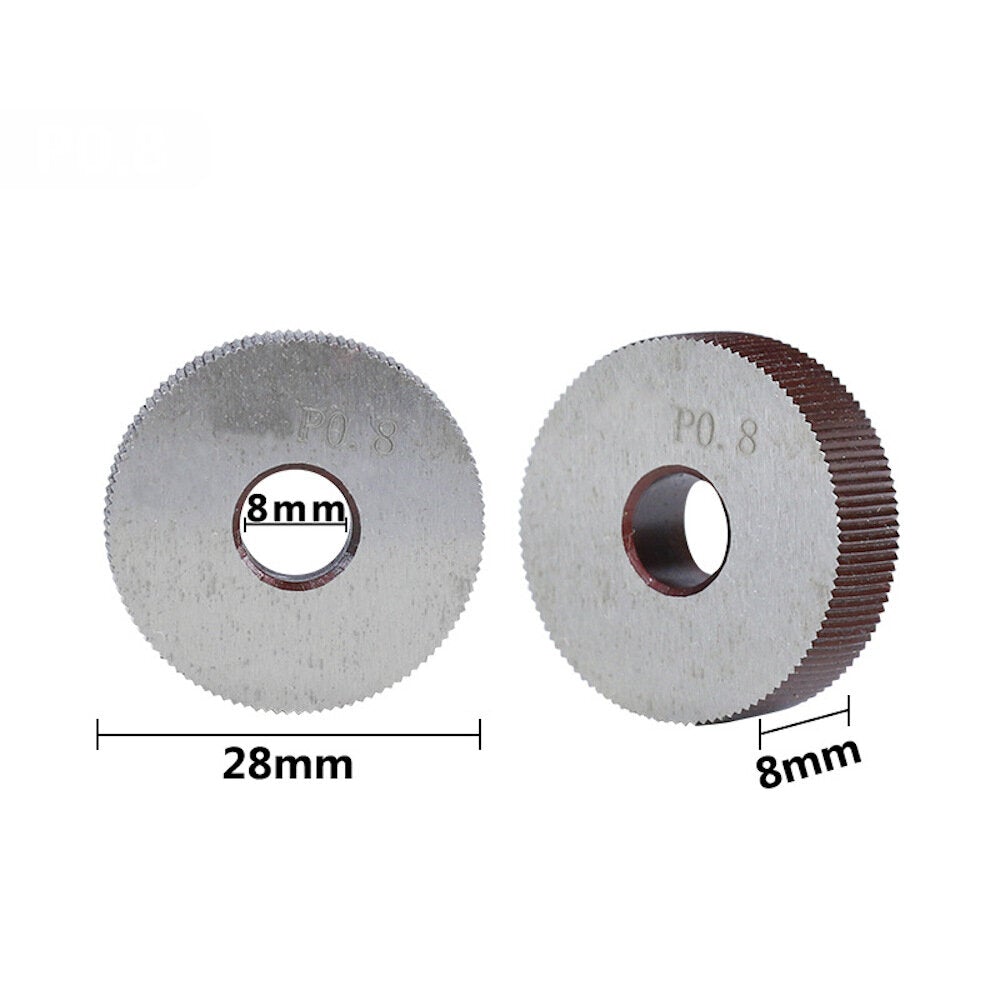 0.8-2.0 Pitch Diagonal Coarse 19mm OD Knurling Wheel Roller Tool