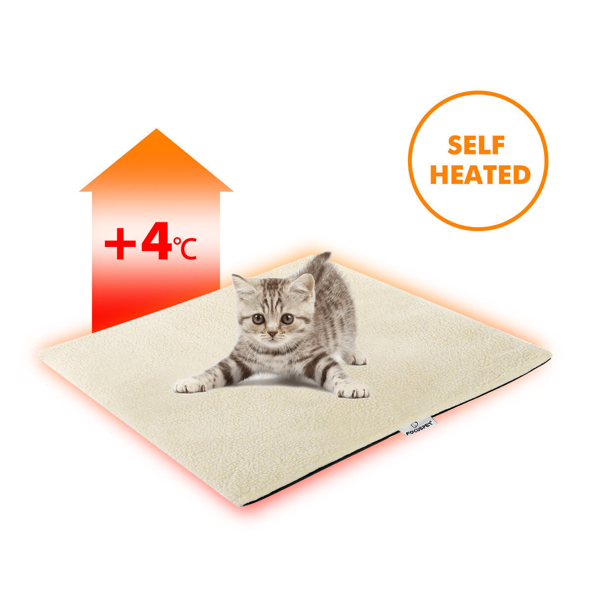 Self-heating Blanket Warming Blanket Cat Dogs Pets Warming Mat Cat with Anti-slip Design Sleeping Pad Puppy Supplies