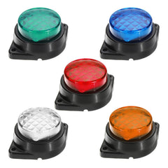 LED Light Clearance Front Rear Side Marker Indicator Lamp Round Outer Display Width Light