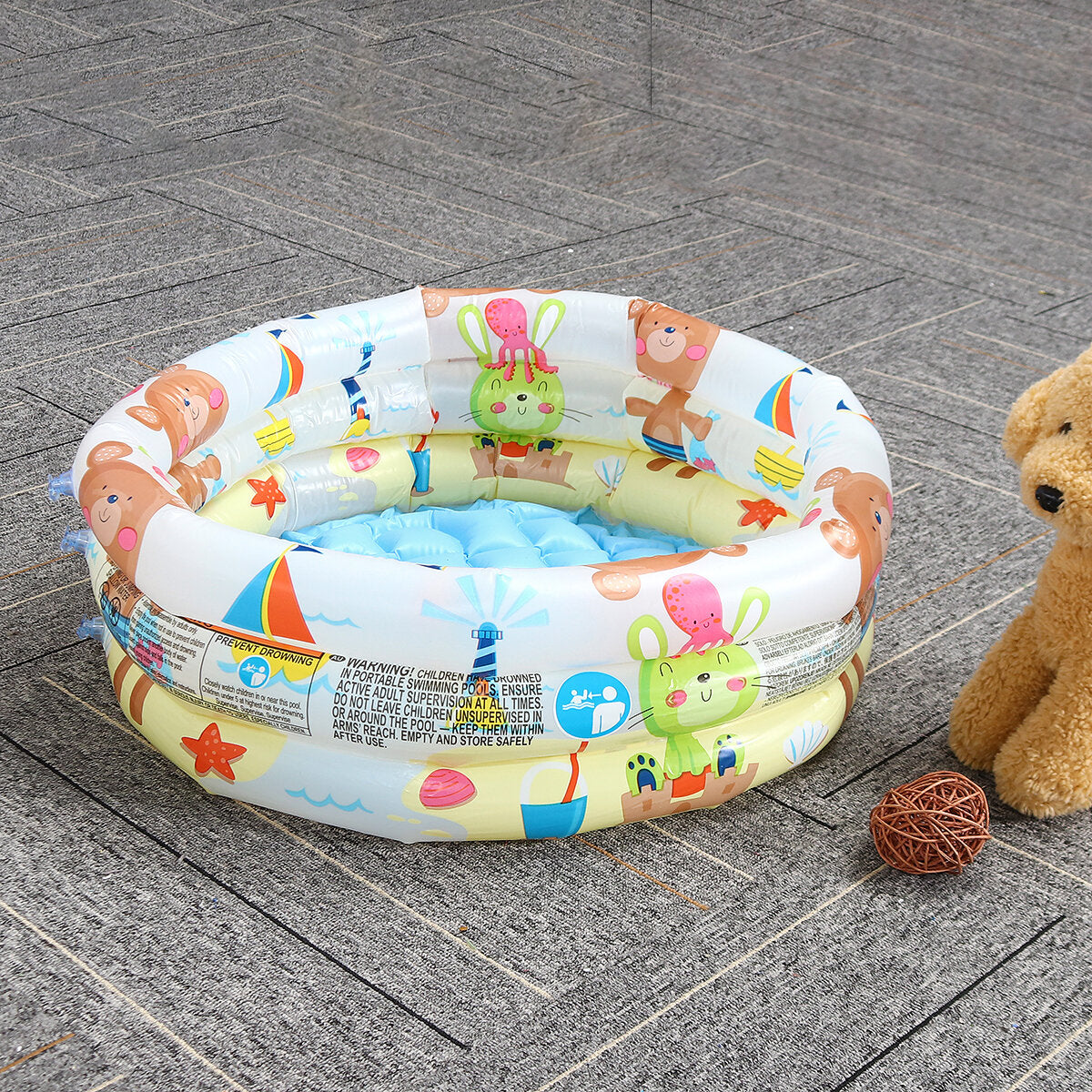 3 Ring Baby Kids Inflatable Swimming Pool Ocean Ball Pool Bathtub Outdoor Indoor Children Water Play Fun Toys