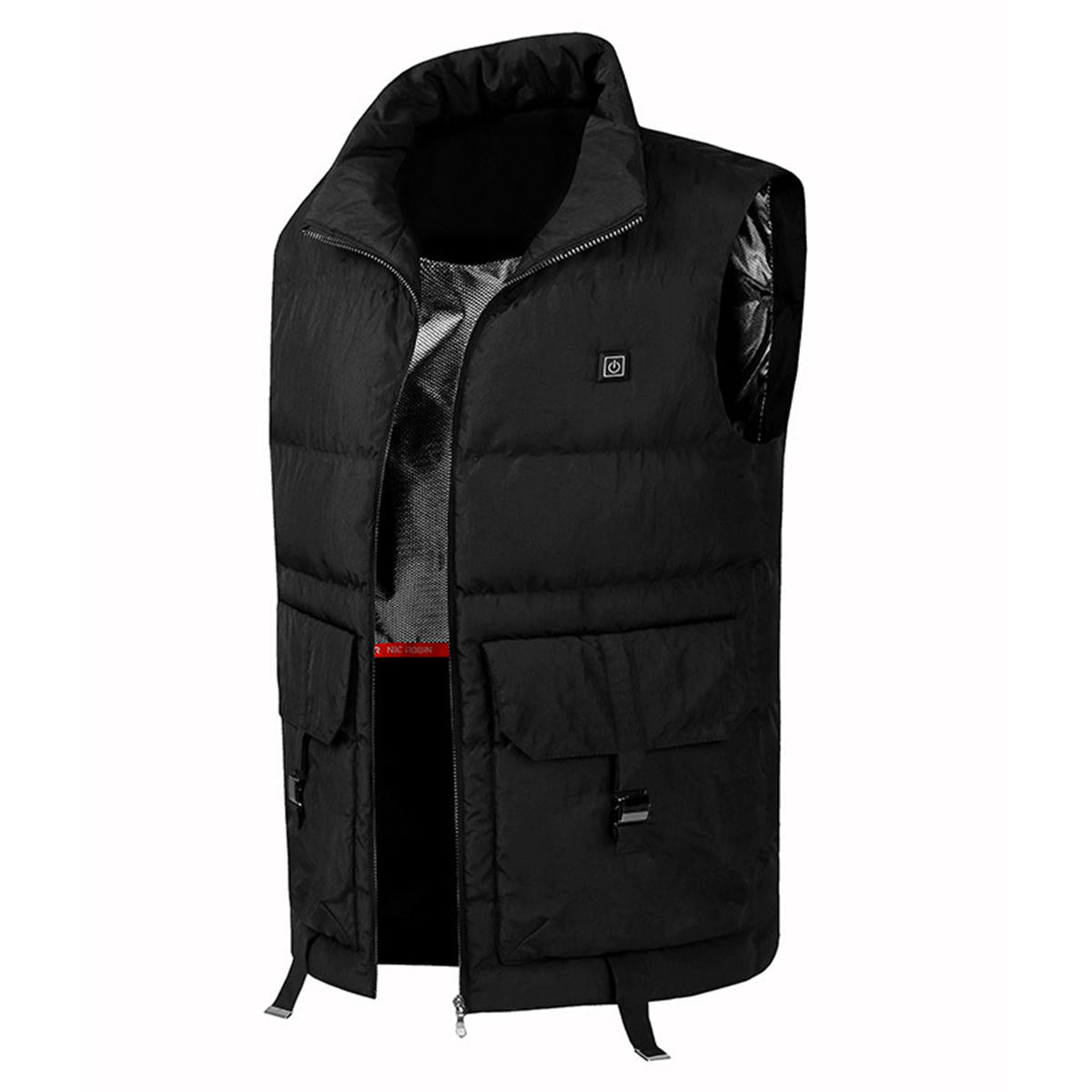 USB Electric Men's Heated Coat Heating Vest Jacket Thermostatic Cloth Winter Warming