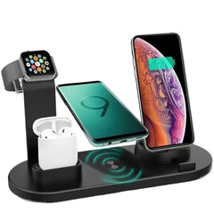 5-in-1 Wireless Charger Stand for iPhone, Apple Watch, AirPods - Fast Charging Dock