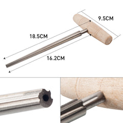 Violin Tool Straight Corrugated Small Handle Reamer Wooden Handle