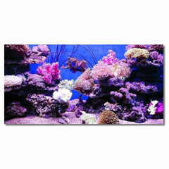 Coral HD Aquarium Background Poster Fish Tank Decorations Landscape Self