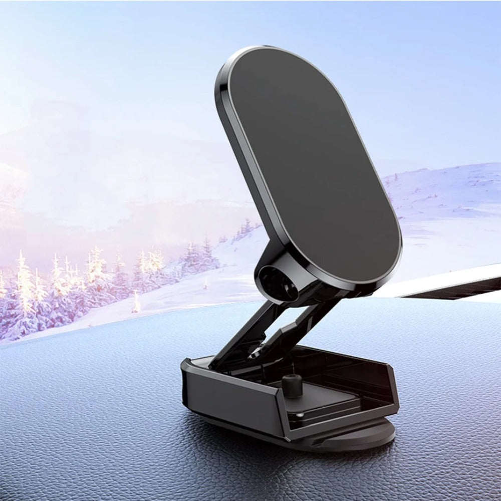 Foldable 720° Magnetic Car Phone Holder Mount for iPhone & Xiaomi