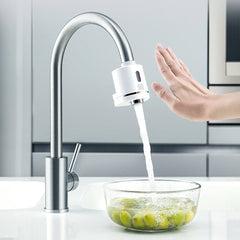 New Automatic Sense Infrared Unplugged Induction Touchless Water Saver Device For Kitchen Bathroom Sink Faucet