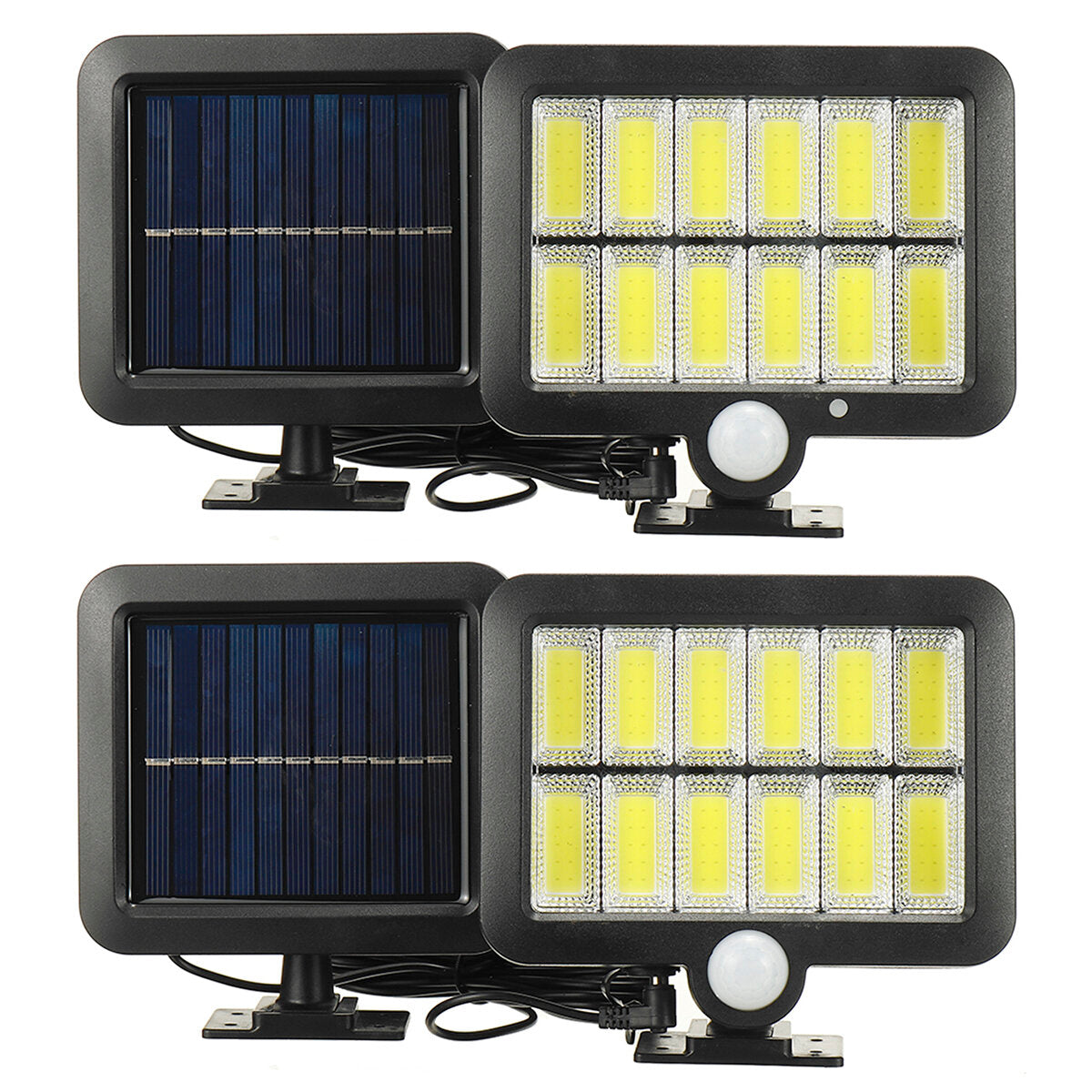 12 Grid Single/Three Mode Waterproof Split Solar Light Body Sensor Without Remote Control