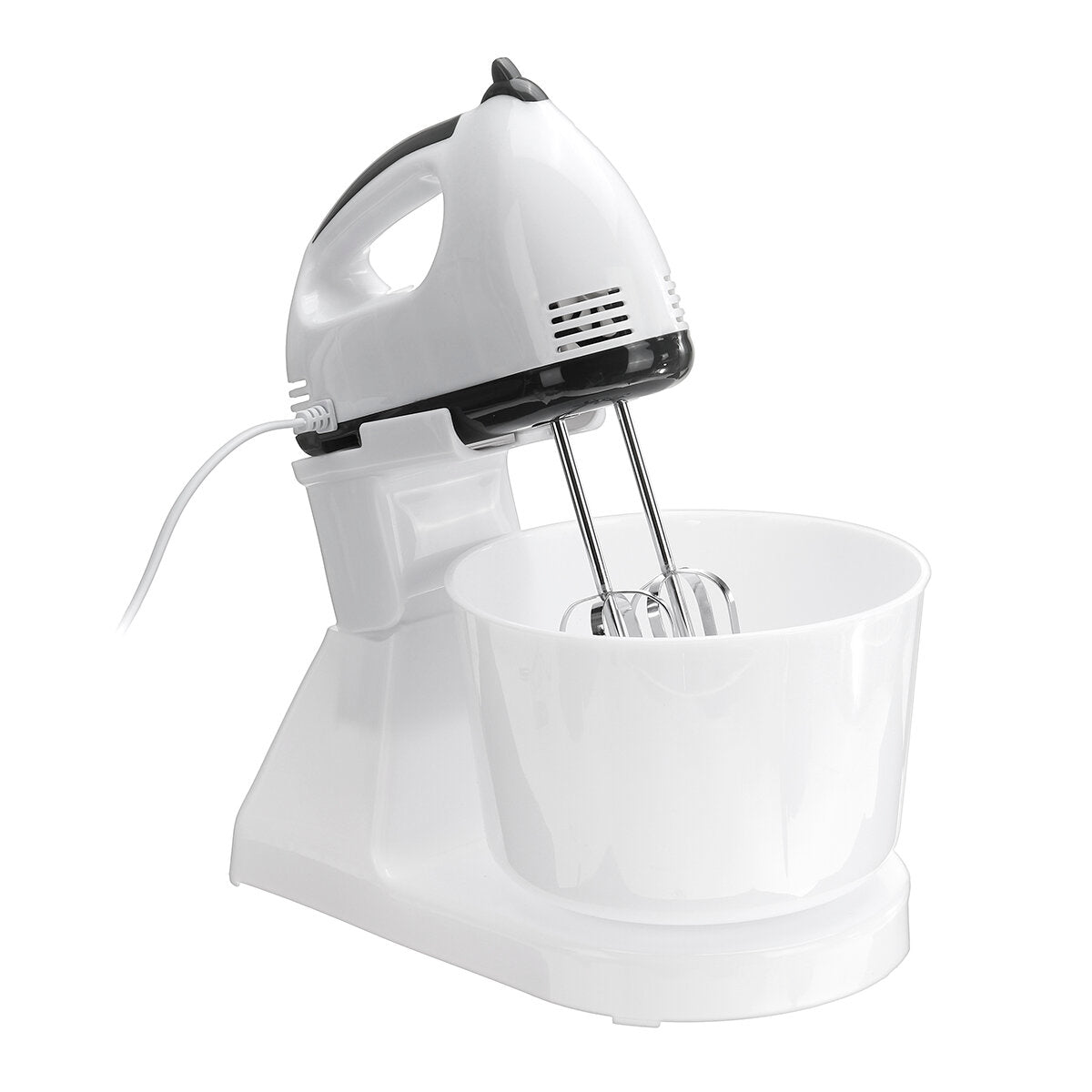 100W Kitchen Electric Hand Mixer with 7 Speeds and Turbo Mode Whisk with Egg Beater Dough Hook