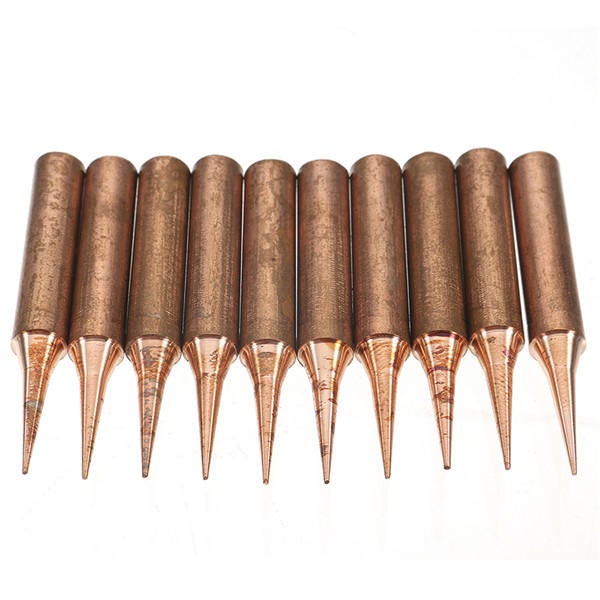 10Pcs Copper Soldering Iron Tip for Soldering Rework Station Iron Tsui