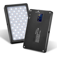 Rechargeable 96 LEDs 3500k-5700k Magnetic Video Light with Filter Display Screen