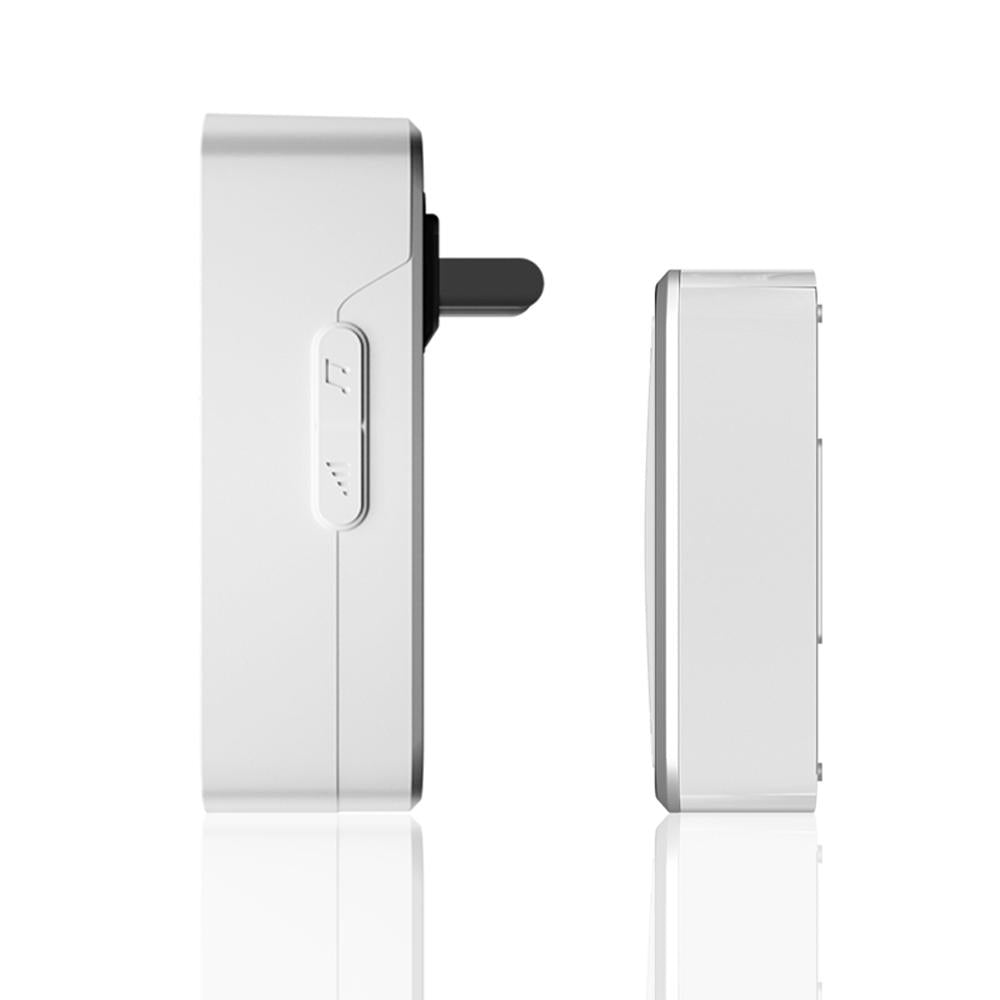 1 Receiver 1 Transmitter EU Plug 300M Remote Home Waterproof LED Indicator Wireless Smart Digital AC Electronic Doorbell