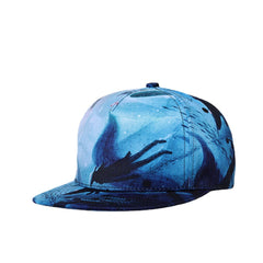 Baseball Cap Flat Brim Hat Hip-Hop Men Women Adjustable Cycling Bike Bicycle Hat