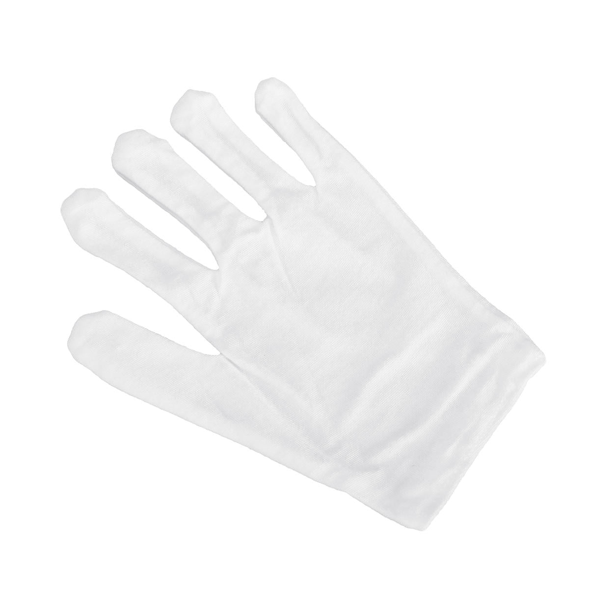 12 Pairs Non-Slip Work Gloves Etiquette Cooling Gloves Workshop Labor White