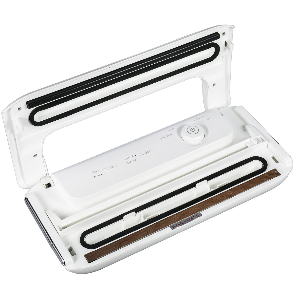 130W Multi-function Food Vacuum Sealer Automatic/Manual Vacuum Sealing Machine with Cutter and Replaceable Sealing Strip