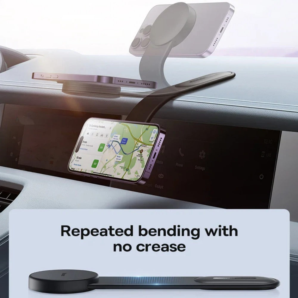 Magnetic Car Phone Holder for iPhone 12/13/14 - Easy Mount Dashboard Stand