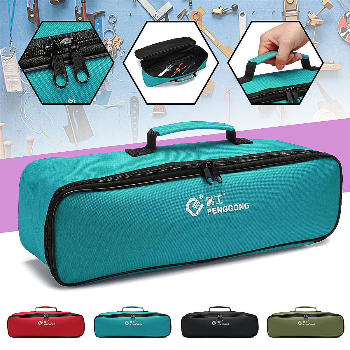 Durable Waterproof Canvas Tool Bag Storage Hand Multi-function Plumber Tool