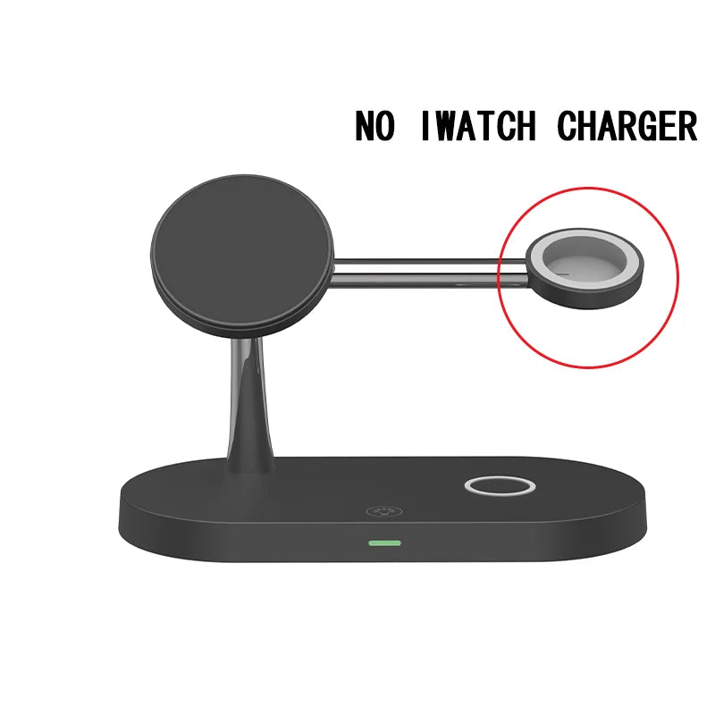 3-in-1 Wireless Charger Stand for iPhone 15/14/13/12 Pro, Samsung, Apple Watch