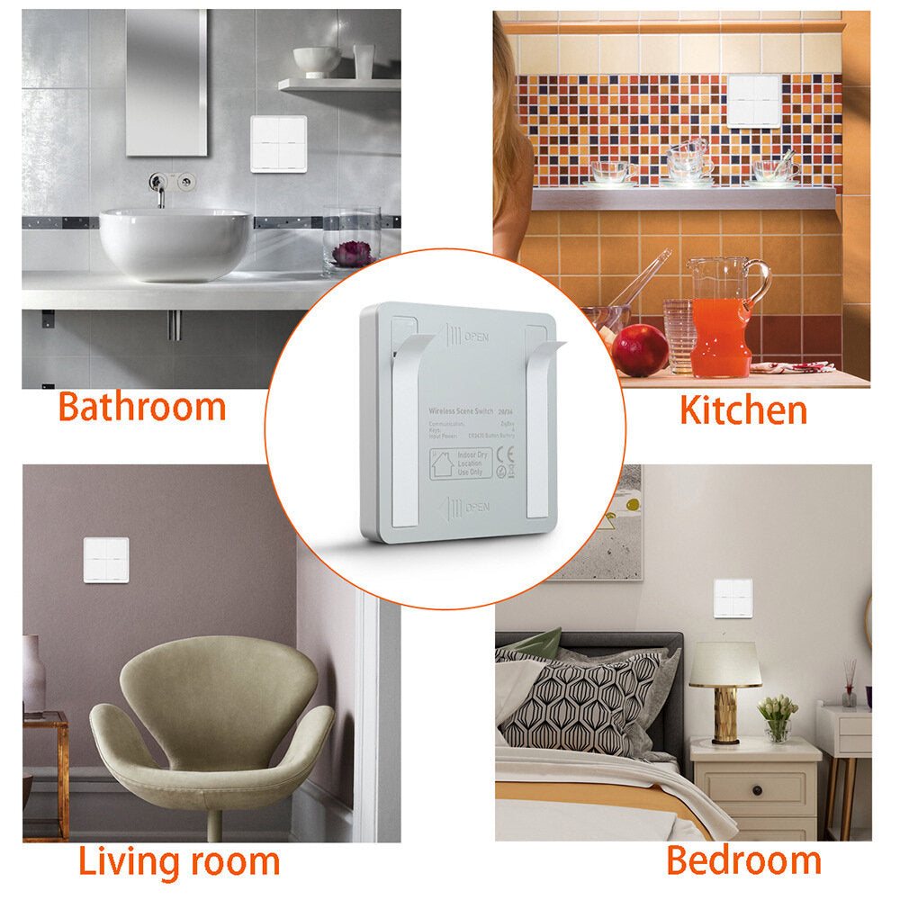 Smart Light Switch WiFi APP Control Light Switch 4-Way