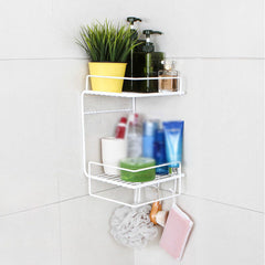 Bathroom Shelf Perforation-Free Wall-Mounted Kitchen Shelf Toilet Shelf Wall Corner Shelf Rack