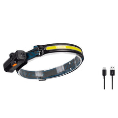 IR Sensor LED Headlamp Powerful XPG+COB Headlight 2000mAh 18650 USB Head Lamp Portable Floodlight Flashlight Waterproof Lantern