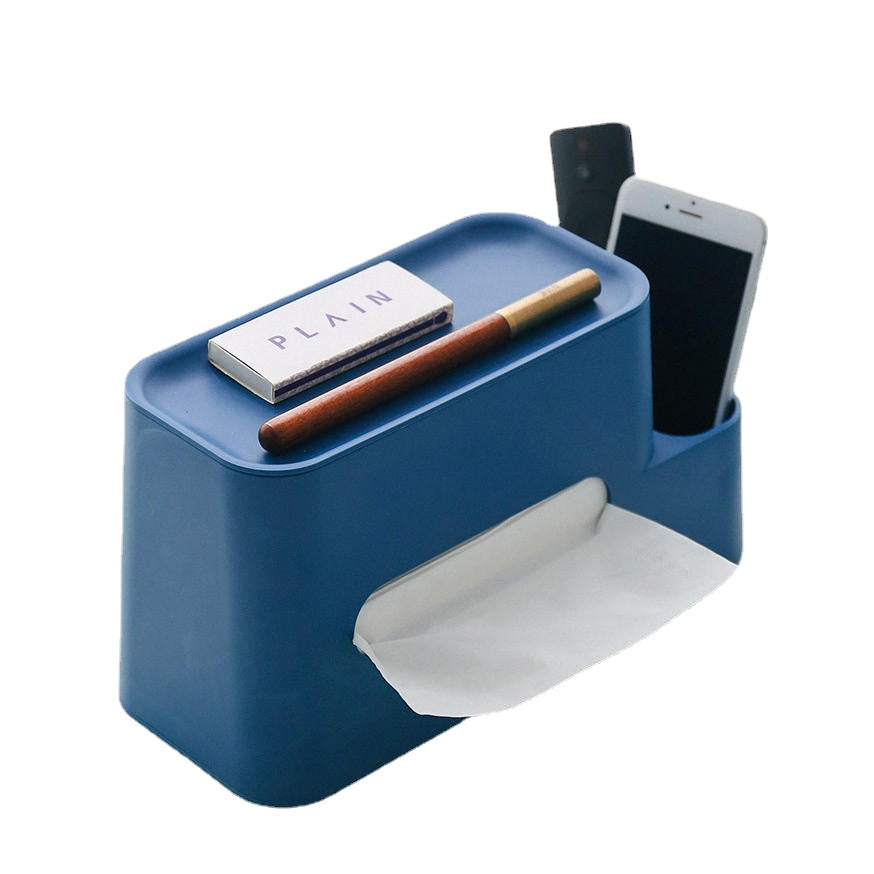 Tissue Box Container Integrated Multi-functional Storage Rack Paper Holder