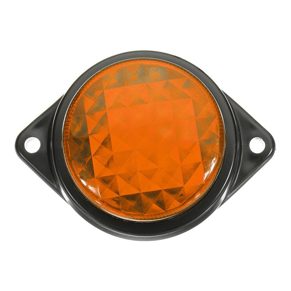 LED Light Clearance Front Rear Side Marker Indicator Lamp Round Outer Display Width Light