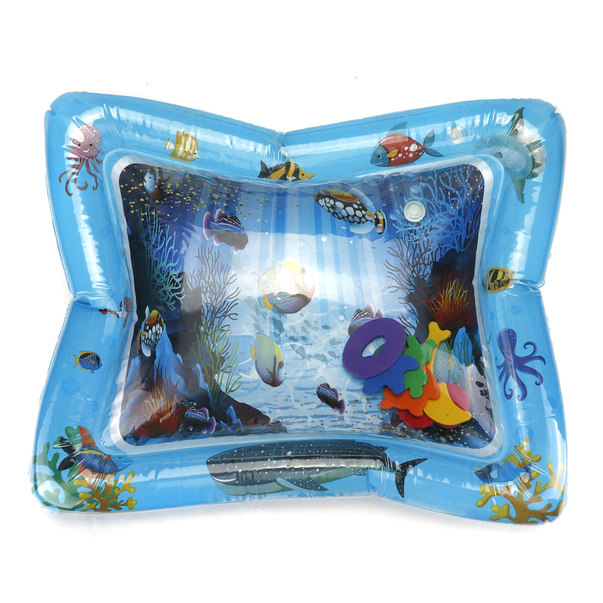 PVC Air Inflatable Swimming Air Mattress Water Cushion Baby Kids Infant Toddlers Tummy Water Play Fun Toys Ice Mat Pad