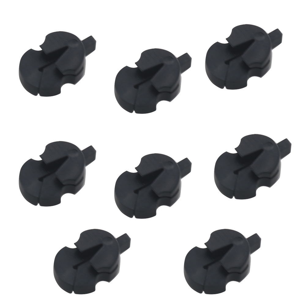 8Pcs Black Violin Rubber Silencer Violin Mute Violin Mute Silencer