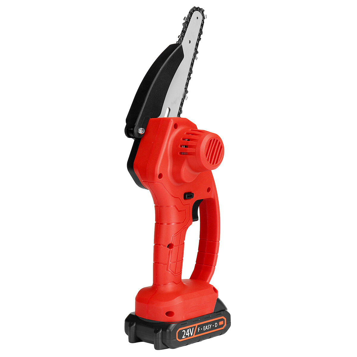 Handheld Mini Rechargable Chainsaw 6" Electric Chain Saws Stepless Speed Change Wood Work Cutter