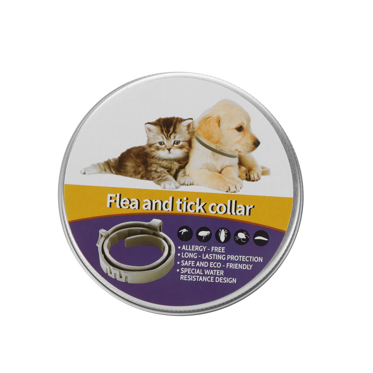 Natural Flea Collar For Dogs - Flea and Tick Protection For Up to 6 Months Anti Insect Mosquitoes Protection