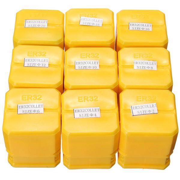 9pcs 2-20mm Precision Spring Collet for CNC Milling Lathe Tool