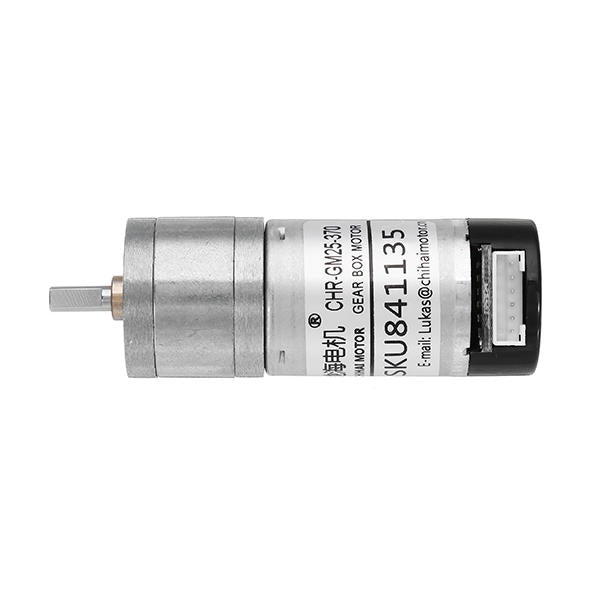 DC12V 350rpm Encoder Motor DC Gear Motor with Cover