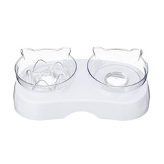 Slow Eat Pet Bowl Double With Stand Disassemble Dog Car Supplies Puppy Hilly Bottom 30x16x9cm Non-Slip Feeding Drinking Dish