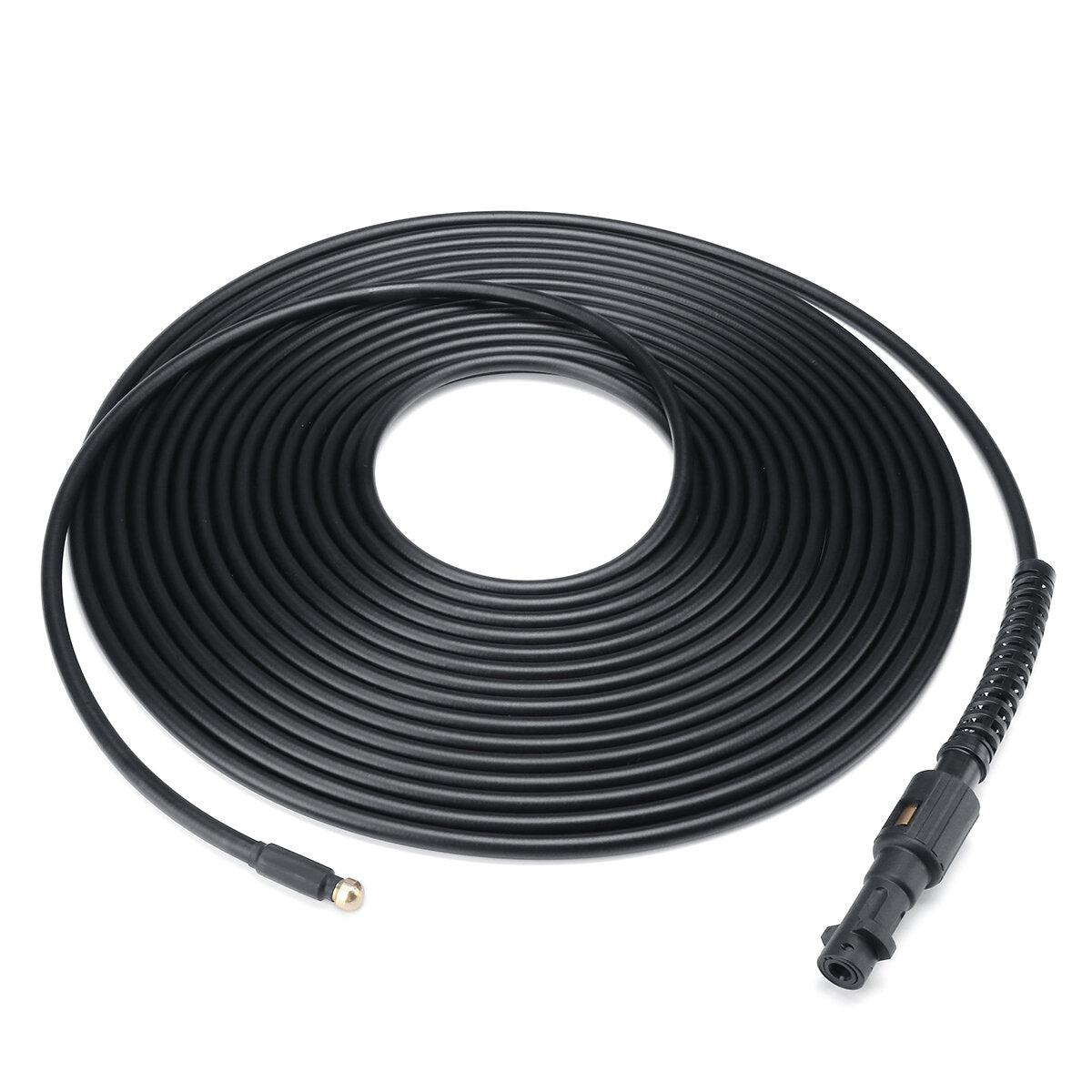 50FT 15m Pressure Washer Sewer Drain Cleaning Hose Jetter Nozzle For Karcher K