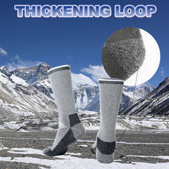 2 Pairs Wool Thermal Socks For Men Women Winter Keep Warm Ski Hiking Socks Sports Outdoor Thermosocks Thicken