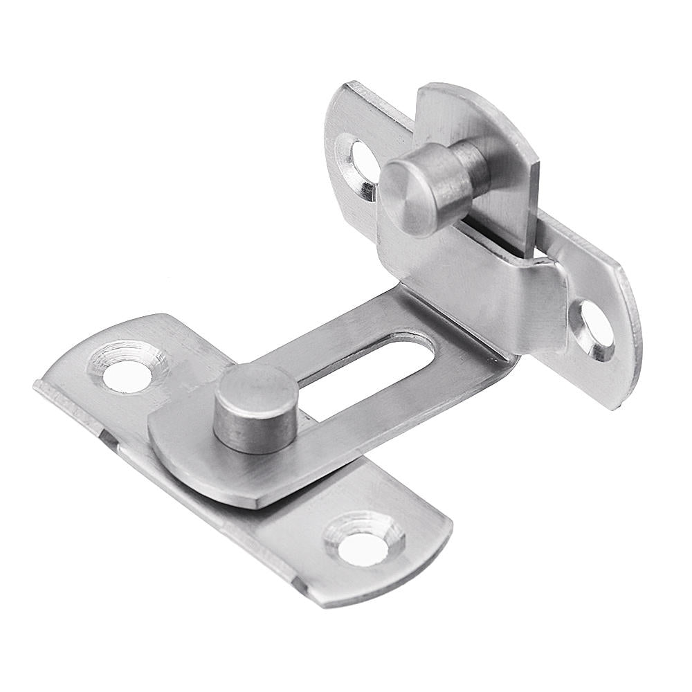 90 Degree Buckle Bolt Barn Door Lock Latch Hasp Sliding Door Buckle for Toilet Doors and Windows