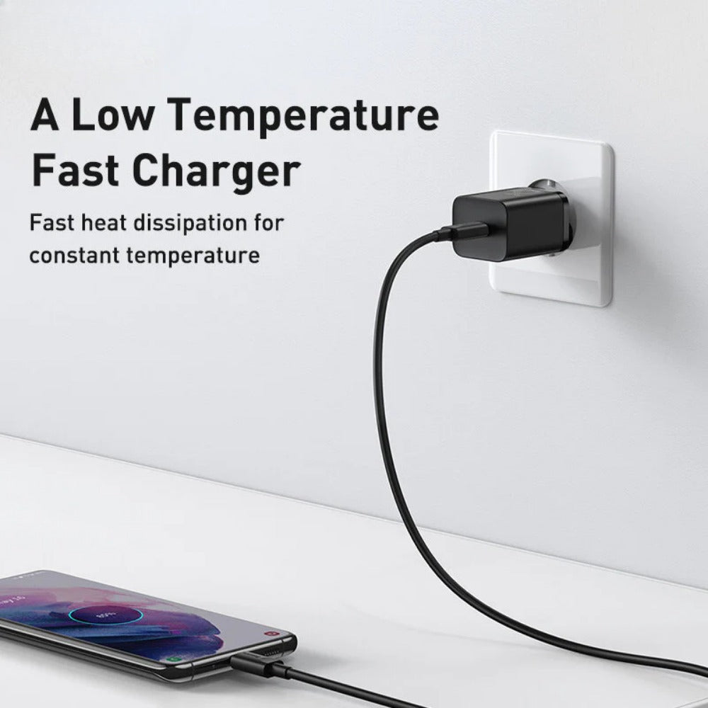 25W USB-C PD3.0 QC3.0 Fast Charger EU Plug for iPhone, Xiaomi, Samsung, Hui