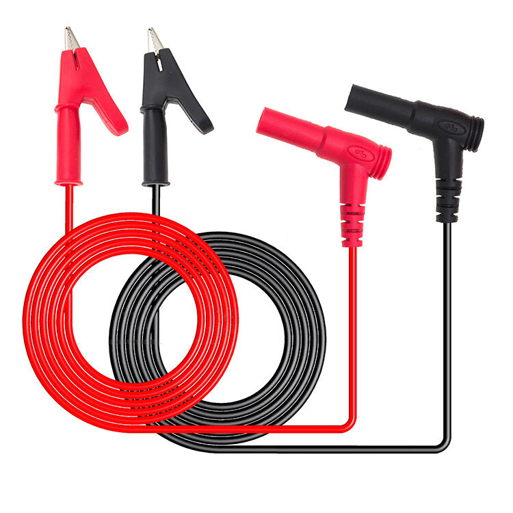 2Pcs 1M 15A Banana Plug To Crocodile Clamp Replaceable Multimeter Probe