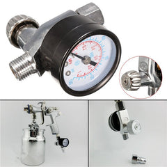 1/4 Inch Air Spray Gun Pressure Gauge Air Regulator