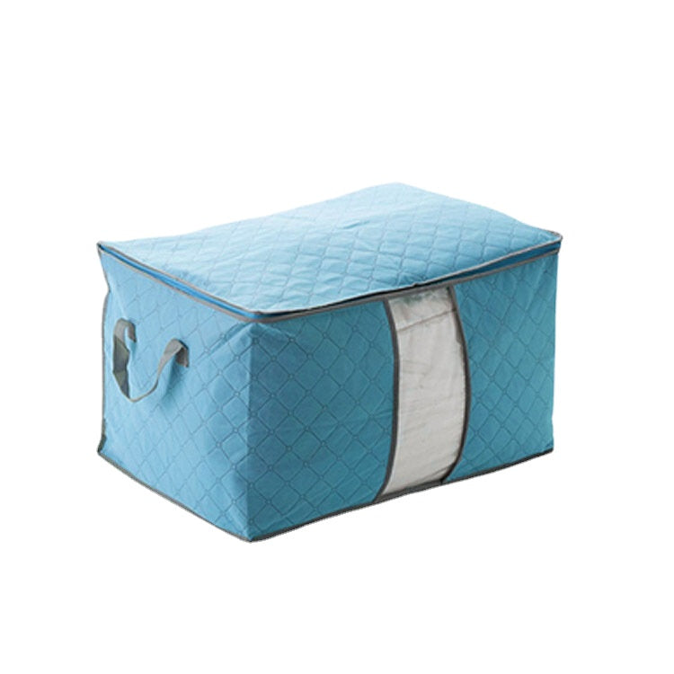 High Capacity Clothes Quilts Storage Bag Folding Organizer Bags Bamboo Portable Storage Container