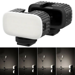 Rechargeable LED Mini Fill Light with Clip Conference Lamp Live Mobile Phone Camera Vlog Soft Light